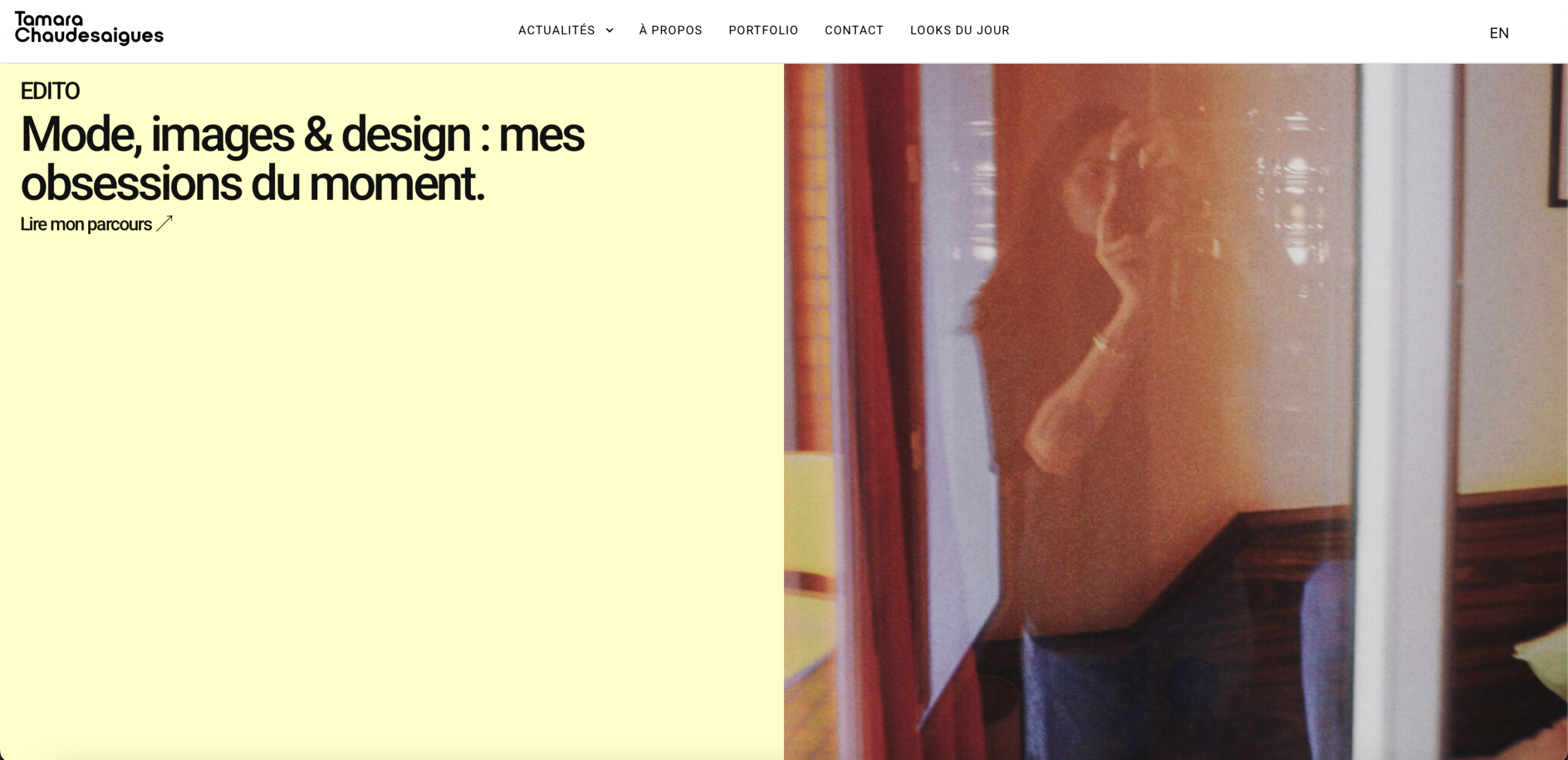 Design responsive du blog Tamara Chaudesaigues