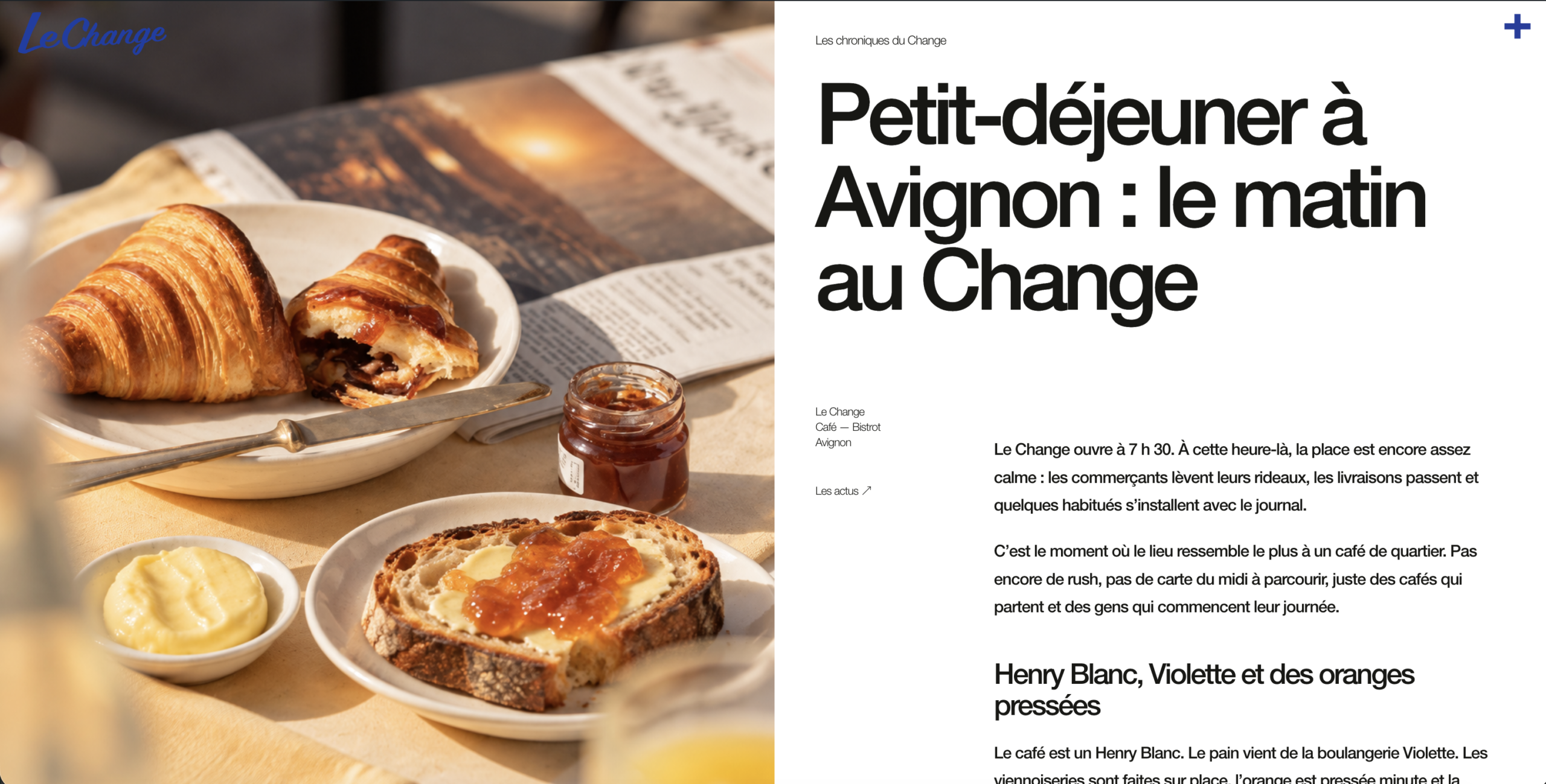Présentation complémentaire du projet Le Change à Avignon