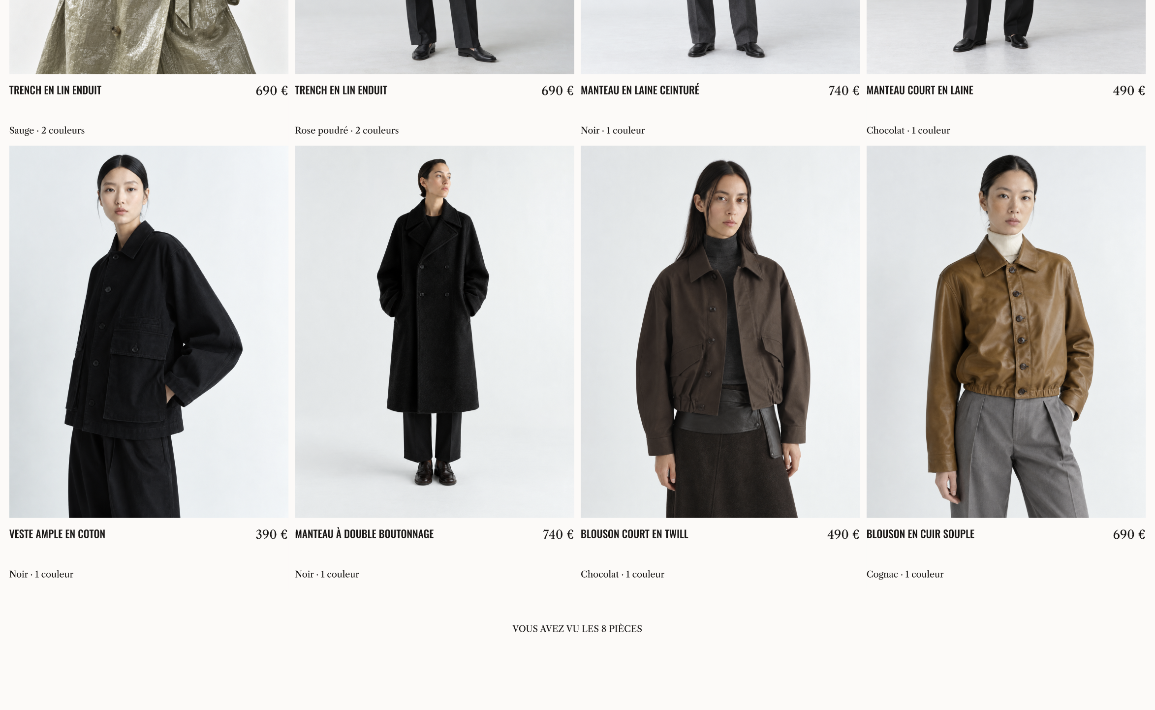 Site internet pour une marque de luxe "Varenne" réalisé sur Figma par Minuit d’Orsay
